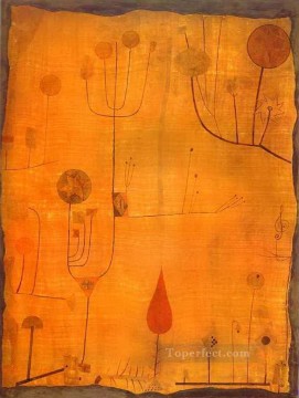  fruit Oil Painting - Fruits on Red Paul Klee